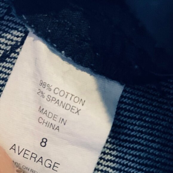 NY & C Low Rise Dark Wash Wide Leg Flare Trousers size 8 - Picture 6 of 7